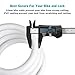 Titanker Bike Lock, Bicycle Lock 4 Feet Cable Lock 1/2 Inch Resettable Bike Locks Combination with Mounting Bracket, Bike Accessories for Bicycle, Electric Scooter, Motorcycle, White