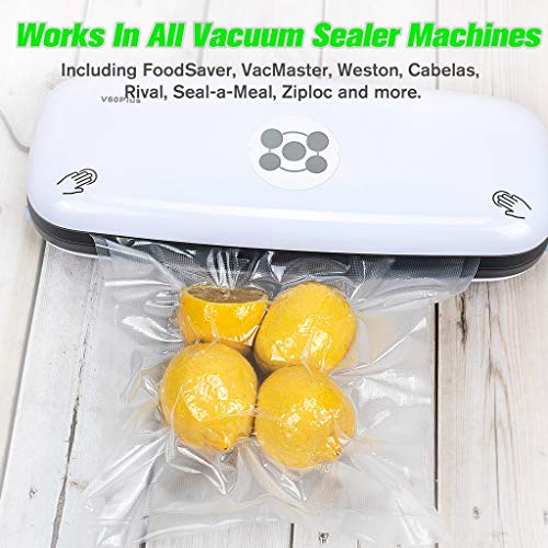 TashiLiving 8" x 50' and 11" x 50' food vacuum sealer bags, 4mil BPA