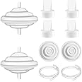 10pcs Pump Parts Set, 2pc Backflow Protector 2pcs Tubing 2pcs Membrane and 4pcs Duckbill Valves, Replacement Breast Pump Parts for Spectra S1/S2/9 Plus