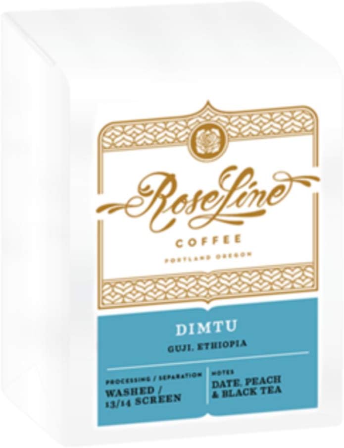 Roseline Coffee "Ethiopia Dimtu" Light Roasted Whole Bean Coffee - 2 Pound Bag