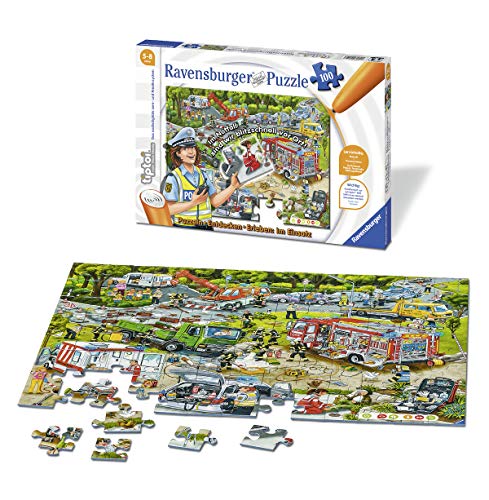 Ravensburger tiptoi 00554 Puzzeln, Entdecken, Erleben: Im Einsatz , für Kinder von 5-8 Jahren, Hilf Polizei, Feuerwehr… – Bild 4