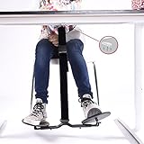 HOVR Under Desk Leg Swing - Sitting Exercise for Weight Loss, Increased Circulation, Burning Calories (Black)