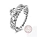 EnjoIt Fashion 925 Sterling Silver Crown Princess Diamond Ring Women's Love Rings
