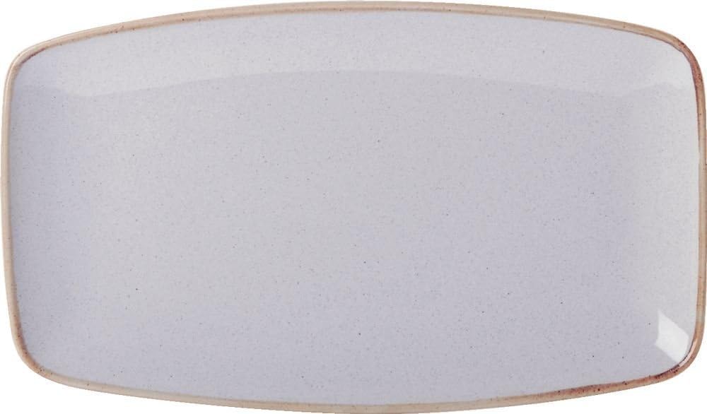 (118331ST) Seasons Range of rustic inspired tableware by Porcelite ***SET OF 2 Stone Rectangular Plates 31x18cm/12 x 7'' ***