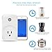 Smart Plug, ELEGIANT 2.4ghz Wifi Smart Plug work with Alexa Wireless Remote Control Timer Turn On/Off Electrics for Household Appliances by Cellphone iPhone IOS/Android App Anywhere Anytime