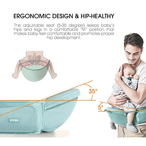 Unichart 360 All Carry Positions Baby Carrier Baby Hip Seat Carrier Perfect Baby Shower Gift