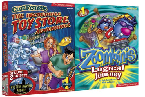 ClueFinders Toy Store and Zoombinis Logical Journey - PC/Mac