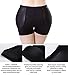 YIANNA Womens Tummy Control Panty Underwear Pads Butt Lifter Shaper Fake Butt, A1117-Black-XL