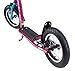 BIKESTAR Original Safety Pro Sport Push Kick Scooter Kids with Brakes, Mudguard and air Tires for Age 7 Year Old Children | Sport Edition with Alloy Wheels 12 Inch | Bewitching Berry & Turquoise