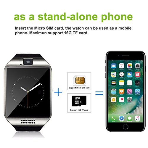 Bluetooth Smart Watch with Camera,Bluetooth Watch for iPhone 6s