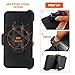 iPhone 7 Case with [Belt Clip] Kickstand & Tempered Glass Screen Protector Heavy Duty [Shockproof] Rugged Armor Hard Cover for Apple iPhone 7 (Black)