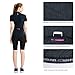 BALEAF Women's Space Dye Short Sleeve Cycling Jersey UPF 30+ Black Size M