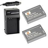 DSTE 2x FXDC02 Battery + DC143 Travel and Car Charger Adapter for Drift HD Ghost Sports Camera