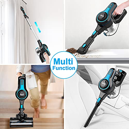 INSE Cordless Vacuum Cleaner, 23Kpa 265W Powerful Suction Stick Vacuum