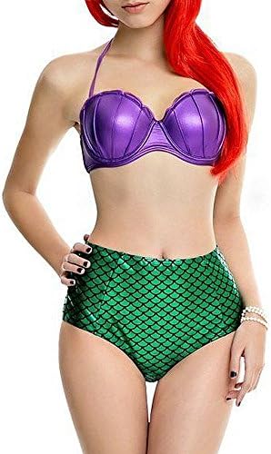 Women's Halter Fish Scale Print Bikini Sets