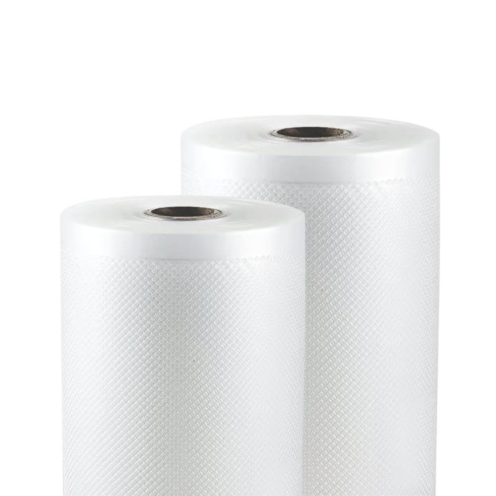 Palucart 2 Vacuum Food Sealer Rolls Measures 15m x 600cm Embossed Roll Vacuum Bags Foods Fit The Size