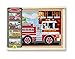 Melissa & Doug Vehicles 4-in-1 Wooden Jigsaw Puzzles in a Storage Box (48 pcs)