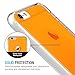 iPhone 6 Plus Case, Maxboost [Liquid Skin Pro] Case For iPhone 6 Plus 5.5-Inch - Color Seamless integrated Shock-Absorbing Bumper Transparent Back Panel Protective Cover - Neon Radiant Orange
