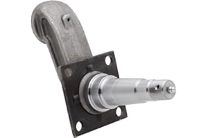 QJZ SP504 - Trailer Spindle for 3500 lbs Axle - #84 E-Z Lube Weld-On - Drop Style (4 in) with Brake Flange Compatible with Bearings Kit: L44649/10 & L68149/11