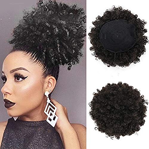 Cinhoo High Puff Afro Ponytail Drawstring Short Afro Kinky