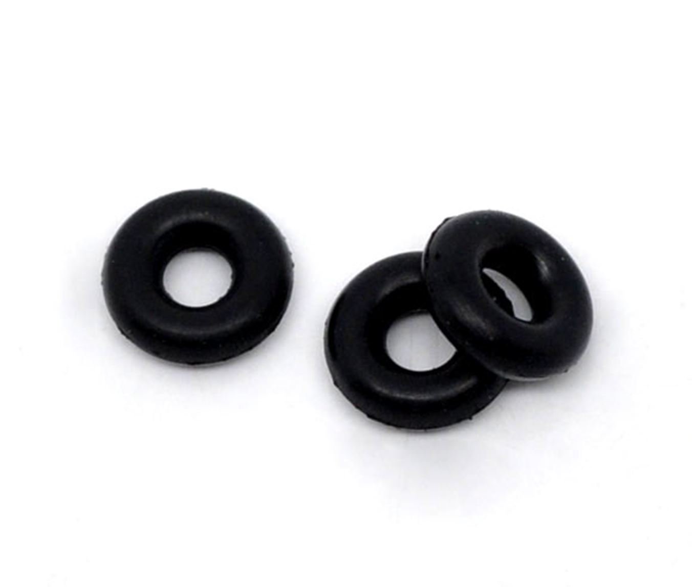Pack of 50 Black Rubber/Silicone Beads Stopper 6mm O Rings for Bracelets. for Jewellery Crafts and Art