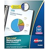 Avery Heavyweight Diamond Clear Sheet Protectors, 8.5" x 11", Acid-Free, Archival Safe, Easy Load, 200ct (74400)