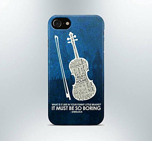 Sherlock holmes phone case iPhone X 8 plus 7 6 6s 5 5s se 4 Samsung galaxy s8 s7 edge s6 s5 s4 note art print cover gift poster violin pin