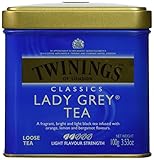 Twinings Lady Grey Tea, Loose Tea, 3.53-Ounce Tin