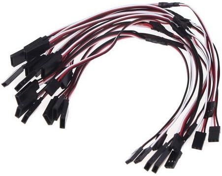 Goege 10 Pcs Remote Control Y Servo Extension Cord Female to Male Servo Extension Cable Wire