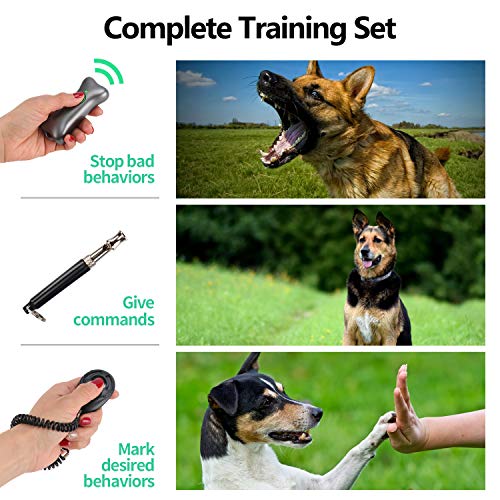 3in1 Anti Barking Device, Rechargeable Ultrasonic Dog Bark Control