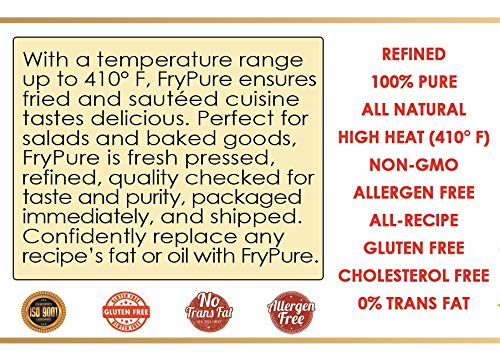 SUNVELLA FryPure Non-GMO Original Sunflower Oil, Pressed-Refined 33.8 FL OZ (1.0L) - Thumbnail 2