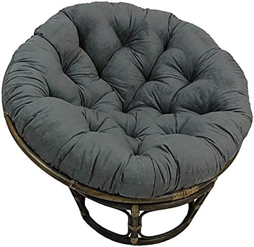 yayy papasan yuvarlak koltuk pedi cikarilabilir asma yumurta koltuk pedi d110 cm 43 inc veranda bahce sallanan sandalye minderleri gri 110 cm 43 inc gri 120 cm 47 inc yukseltme amazon com tr bahce