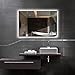 Hans& Alice LED Backlit Mirror, Bathroom Lighted Makeup Mirror–Dimmable, Anti Fog, Touch Screen and 90+ CRI (32''x24'')
