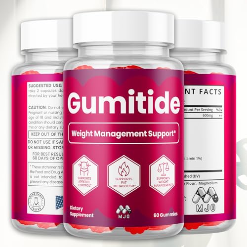 (2 Pack) Gumitide Gummies, Official Gumitide Weight Management Gummys with Apple Cider Vinegar, Advanced Health & Wellness ACV Gummys with Maximum Strength Active Lifestyle Multivitamins (120 Gummies)
