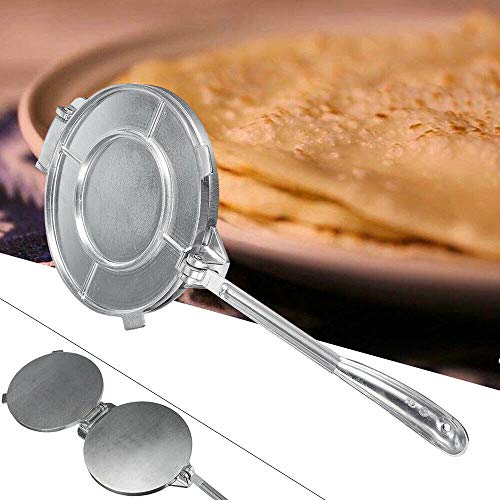 Tortilla Press- 7.8inch Tortilla and Roti Maker Aluminium Electric Tortilla Press Baking Maker for Pitas,Chapati,Flatbread,Pancake Cooking Plate(Non-Stick)