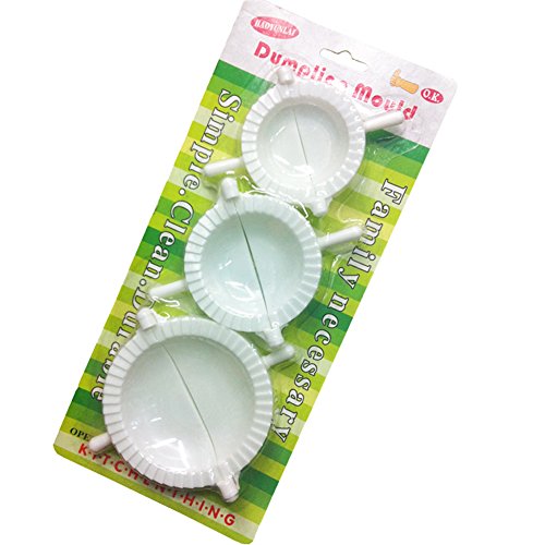 Sealike 3 Pcs Dumpling Press Dough Press Ravioli Pierogi Maker Pocket Pie Crimper with Stylus