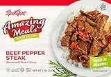 'Amazing Meals' Glatt Kosher Beef Pepper Steak Served with Rice in Gravy