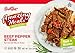 'Amazing Meals' Glatt Kosher Beef Pepper Steak Served with Rice in Gravy