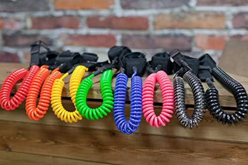 iRide Coiled SUP Leash 10ft for Inflatable Stand Up Paddle ISUP Kayak Surfboard Suitable for All Boards Choose Color 2-Day Delivery