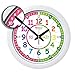 ertt Teaching Wall Clock - Learn The Time Wall Clock - Kids Analog Clock for Classroom, Playroom, Bedroom, Educational Room Decor - School Clock for Kids with Rainbow Face (29cm)