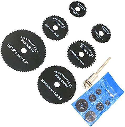 Your Supermarket 7pc 3.2mm HSS Circular Saw Blade Cutting Disc Cut-Off Wheel For Rotary Tool