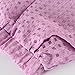 LittleSpring Little Girls' Clothing Set Plaid,3-4T/Height 38-42 inch,Purple(110)