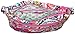 Vera Bradley Women's Cotton Triple Zip Hipster Crossbody Purse, Wildflower Paisley, One Size