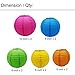 SOOKOO 10PCS 10 Inch, 8 Inch, 6 Inch Assorted Rainbow Colors Paper Lantern for Birthday Wedding Party Baby Shower Decorations