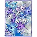 WISREMT DIY Diamond Painting Kit Full Drill Embroidery Cross Stitch Arts Craft Canvas Wall Home Decor Craft for Adults or Kids-Flower 30x40CM