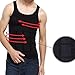 Lobeve Mens Muscle Shirt Slimming Body Shaper Vest Undershirt T-shirt(Black) Med