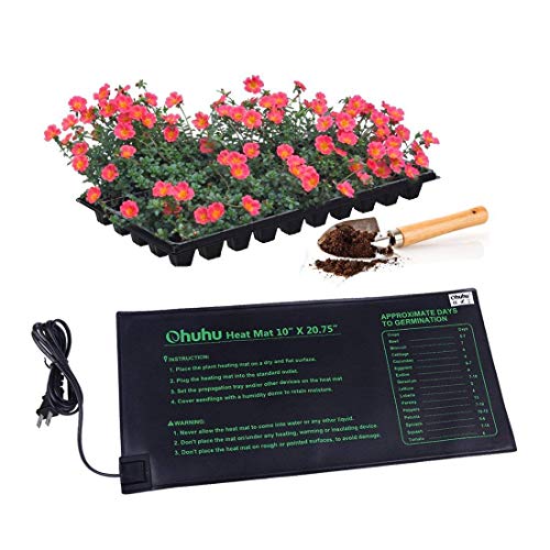 Seedling Heat Mat for Plants 2 Pack, Ohuhu 10" x 20.75" Heat Mats MET
