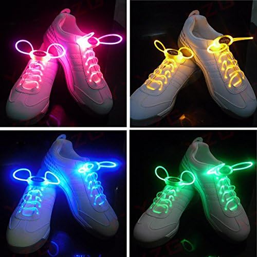 LEORX LED blinkt Shining Schnürsenkel - 4 paarSet (blau ...