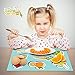 Sweet Baby Carrot Disposable Placemats For Kids Of All Ages For Sanitary Meals & Snacks, 60 Counts (3 Packs of 20 Pieces Each) Adhesive Bottom Safe & BPA Free Fun Table Topper