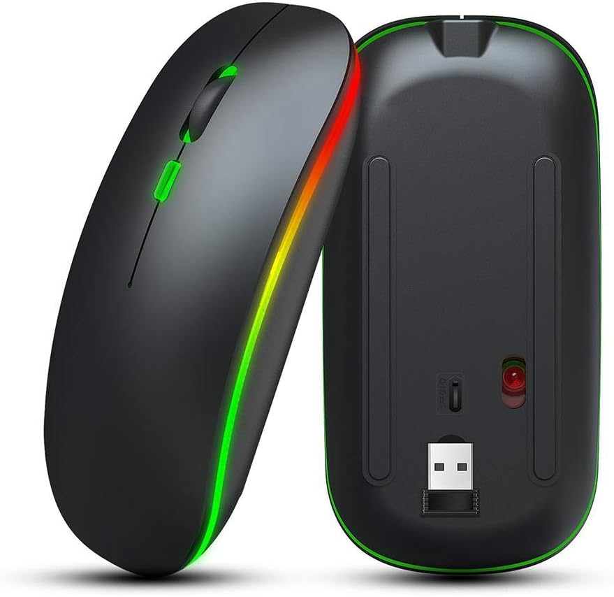 Lazmin Wireless 2.4Ghz Colorful Light Gaming Mouse